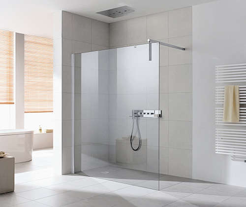 Photo Paroi walk-in WALK-IN-SHOWER XS XSWW3 L140 2M argent poli v.clair 1