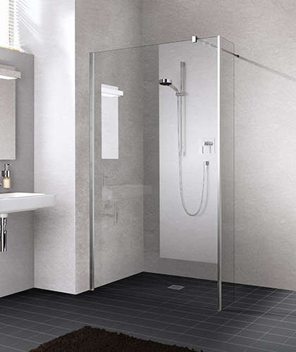 Photo Paroi walk-in WALK-IN-SHOWER XB XBFFW L40 2M argent poli v.clair 1