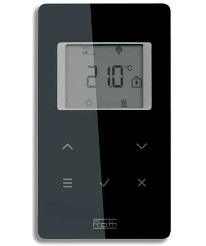 Photo Thermostat dambiance Touchline à piles - noir 1