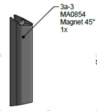 Photo JOINT MAGNETIQUE 45° PORTE MA0854 VINATA 1