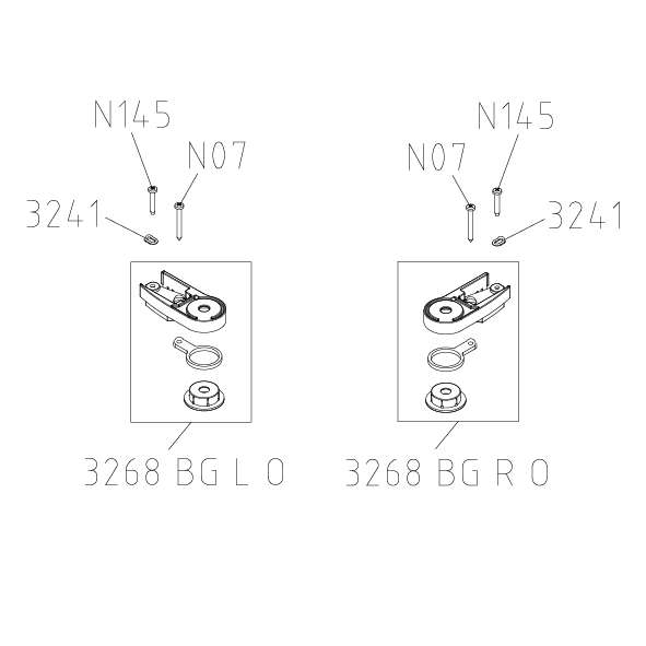 Photo SET PIVOT HAUT 3268 AT 1WL/1WR/PTD BLC 1