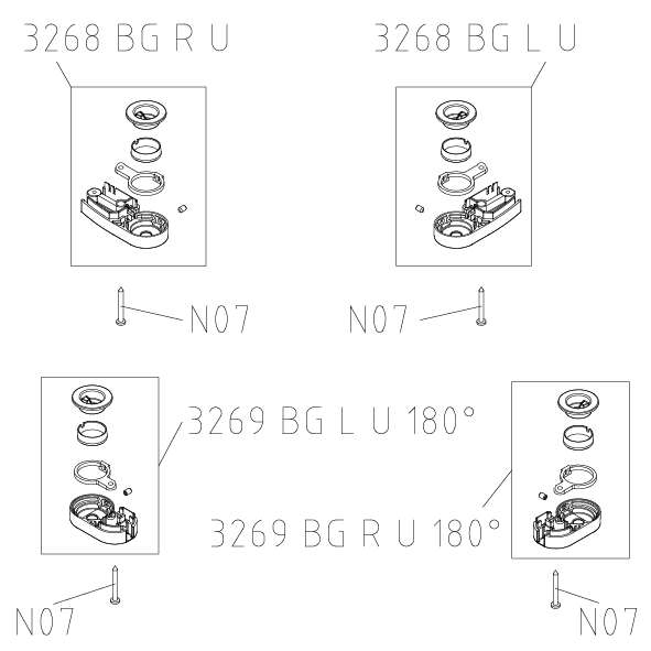 Photo SET PIVOT BAS 3268/3269 AT PFL/PFR ARGT 1