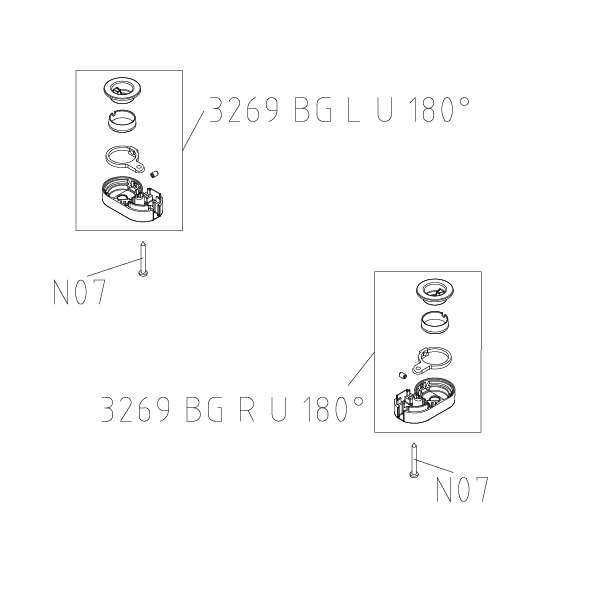 Photo SET PIVOT BAS 3269 AT 1GL/1GR/PTF ARGT 1