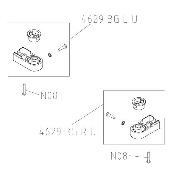 Photo SET PIVOT BAS 4629 CC / LI BLC 1