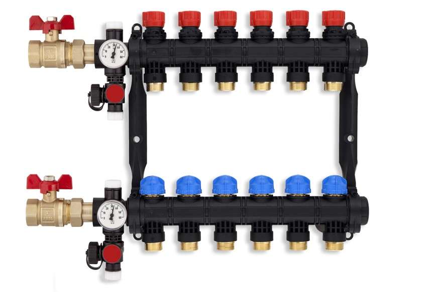 Photo Collecteur pre-monte THERMASET 6 circuits 1