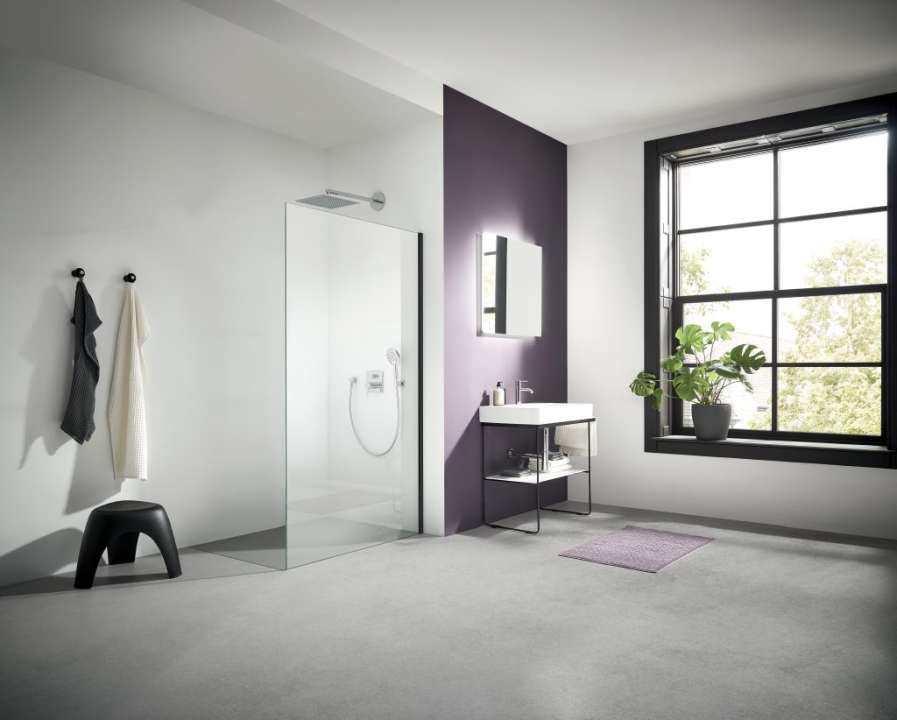 Photo Paroi walk-in WALK-IN-SHOWER XC XCWIO L70 2M noir soft v.clair 2