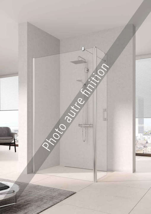 Photo Paroi walk-in PEGA PETFR L90 2M argent poli v.gris 1