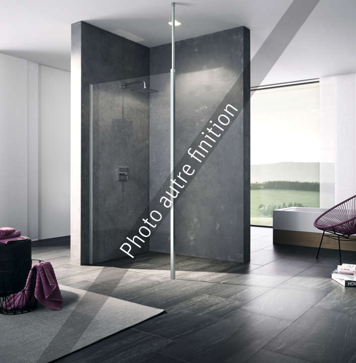 Photo Paroi walk-in WALK-IN-SHOWER XB XBWDW L160 2M noir soft v.clair 2