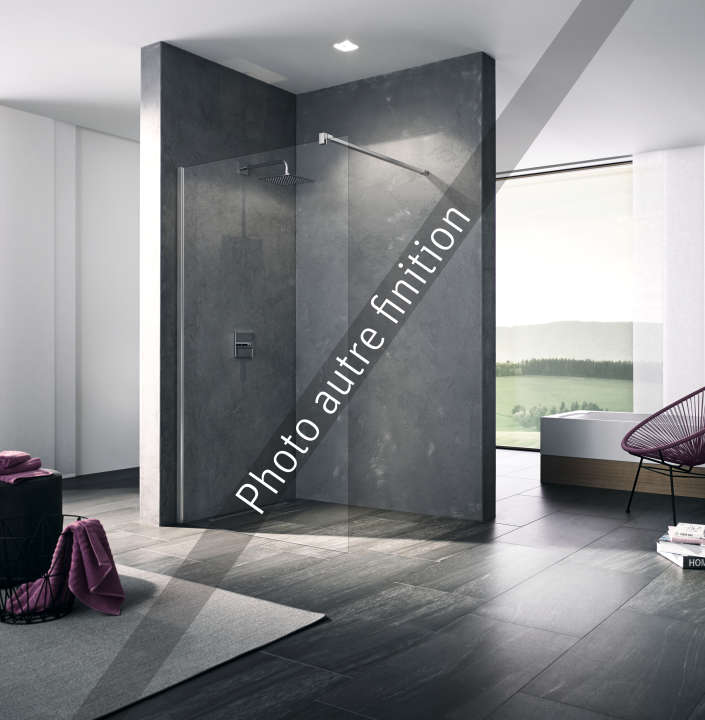 Photo Paroi walk-in WALK-IN-SHOWER XB XBWIA L110 2M noir soft v.clair 1