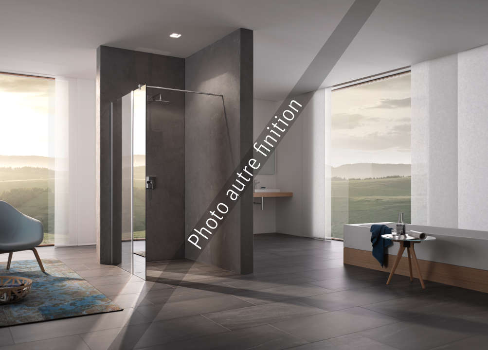 Photo Paroi walk-in WALK-IN-SHOWER XB XBWIH L40 2M noir soft v.clair 1