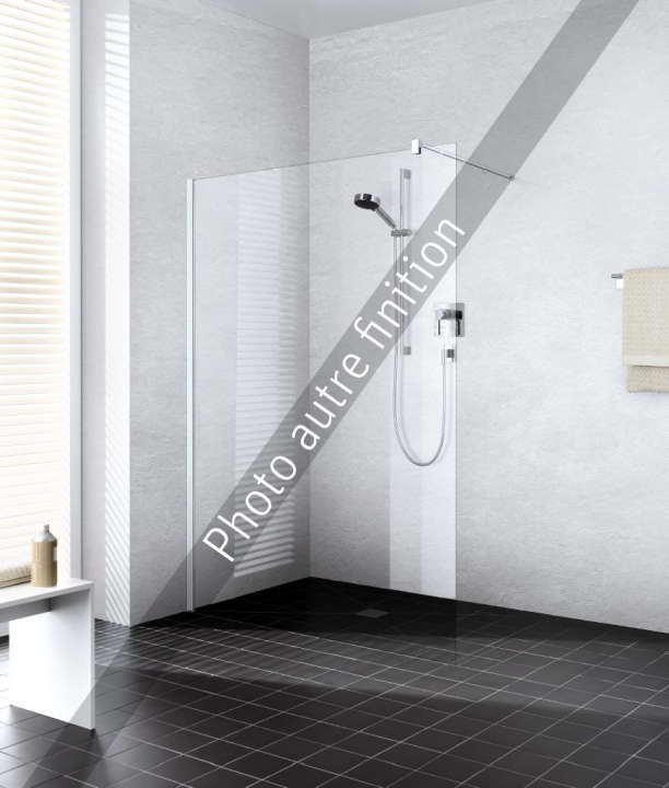 Photo Paroi walk-in WALK-IN-SHOWER XB XBWIW L100 2M noir soft v.clair clean 1