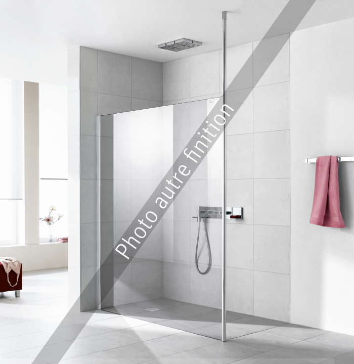 Photo Paroi walk-in WALK-IN-SHOWER XS XSWD4 L170 2M argent mat v.clair clean 1