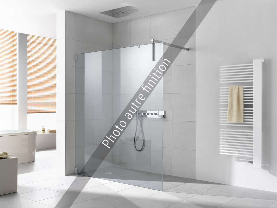 Photo Paroi walk-in WALK-IN-SHOWER XS XSWW4 L180 2M argent poli v.clair clean 1