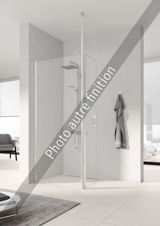 Photo Paroi walk-in PEGA PEWIR L50 2M argent poli v.clair 1