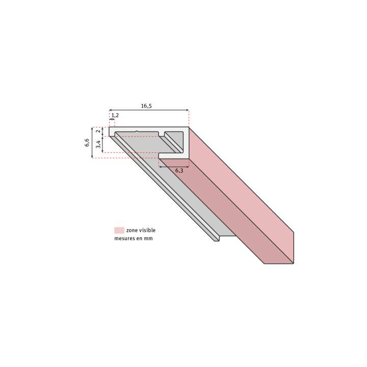 Photo Profilé de finition extérieure pour panneaux VIPANEL H2.55M argent mat 2