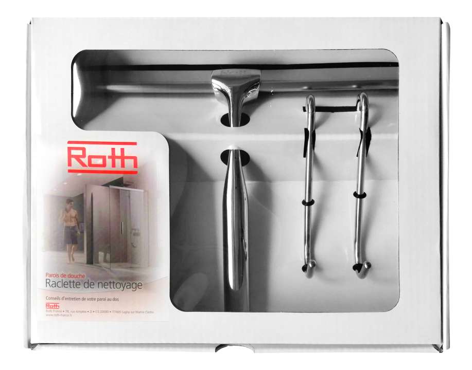 Photo Coffret entretien Rothalux comprenant Raclette + Support 1