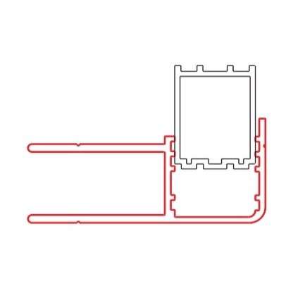 Photo Profilé de fixation latérale CARIBA CIPRO 2M argent poli 1