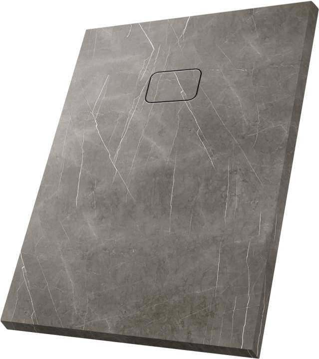 Photo Receveur NATURA SH 700x800x36mm Gris veiné