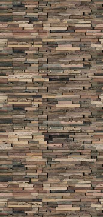 Photo Panneau mural douche VIPANEL BOIS ACAJOU MAT 1000x2100x3MM